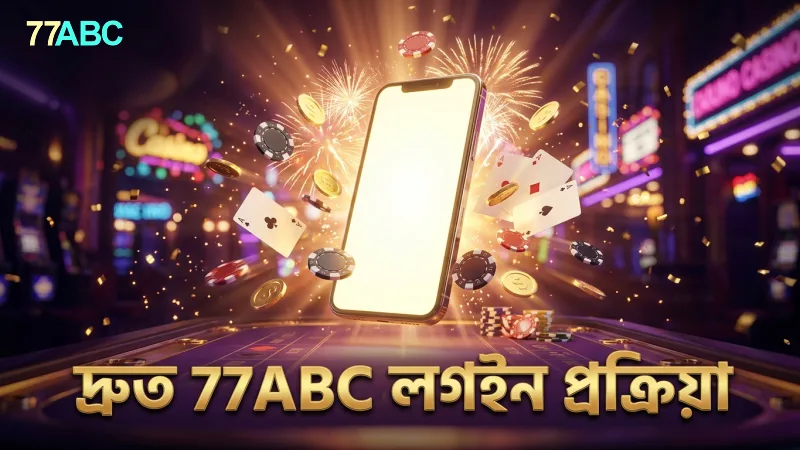 77ABC লগইন প্রক্রিয়া দ্রুততার সাথে সম্পন্ন করার উপায়।