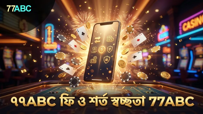 77ABC-তে ফি ও বাজির শর্তাবলী সবসময় স্পষ্ট