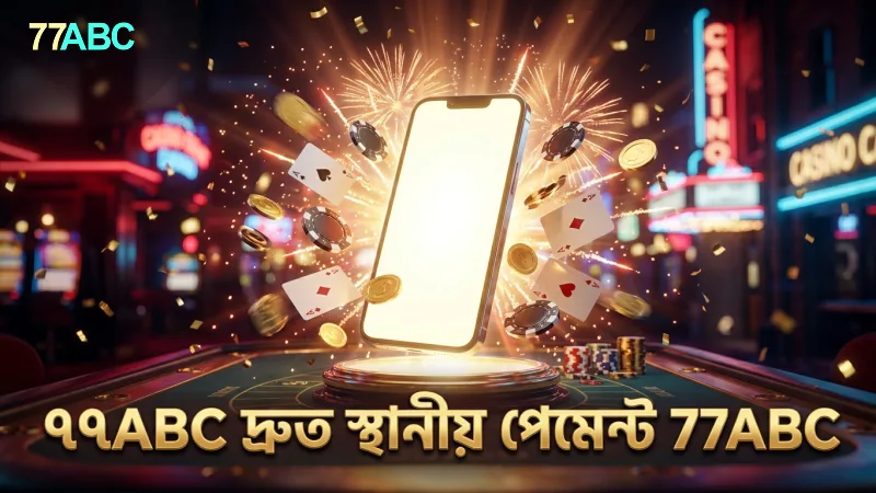 ৭৭ABC প্ল্যাটফর্মে স্থানীয় পেমেন্ট সুবিধা কাজে লাগিয়ে দ্রুত লেনদেন করুন