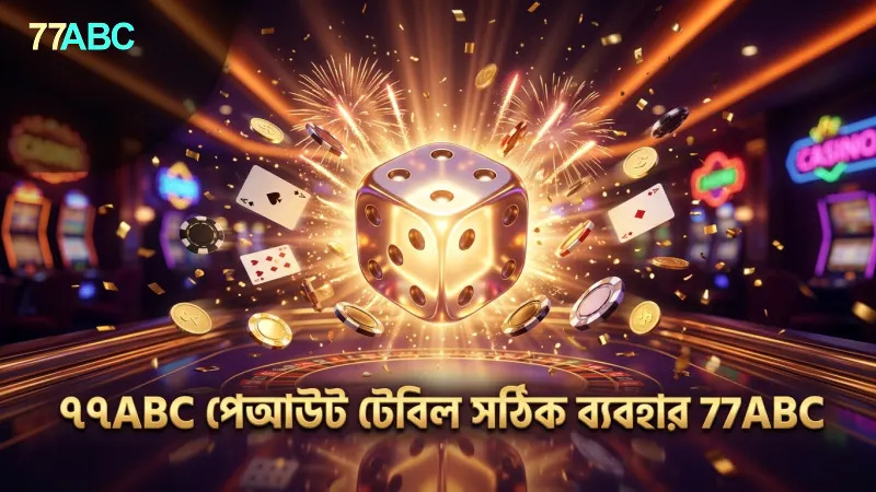 ৭৭ABC এর পেআউট টেবিল ভুল বুঝে বাজি হারানো থেকে বিরত থাকুন