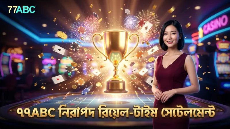 রিয়েল-টাইম সেটেলমেন্টে বিশ্বাস রেখে নিরাপদ বাজি ধরুন ৭৭ABC-তে
